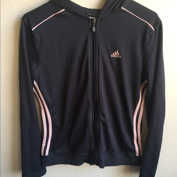 grey and pink adidas jacket